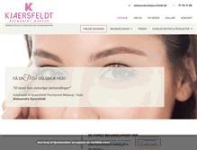 Tablet Screenshot of kjaersfeldt.dk
